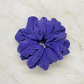 Ręcznie szyta scrunchie – Fioletowy Sztruks