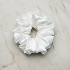 Satin Scrunchie - White Pearl ❄️