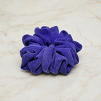 Ręcznie szyta scrunchie – Fioletowy Sztruks