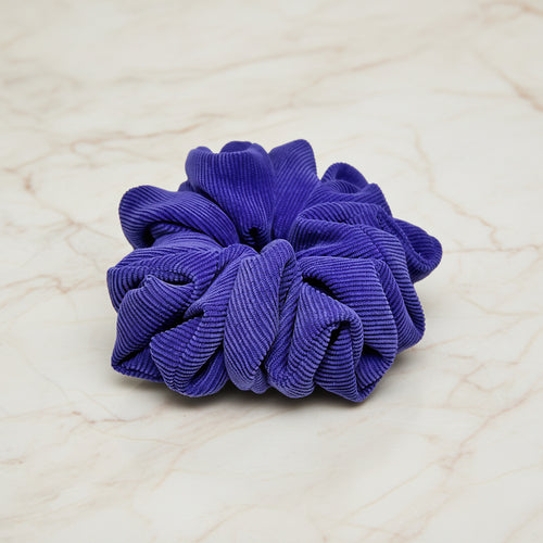 Ręcznie szyta scrunchie – Fioletowy Sztruks